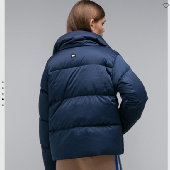 SOLD   Max Mara Weekend Ragno blue quilted down jacket size 12 - Picture 3 of 9